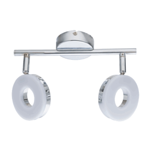 APLIQUE LED INTEGRADO REDONDO 2 LUCES